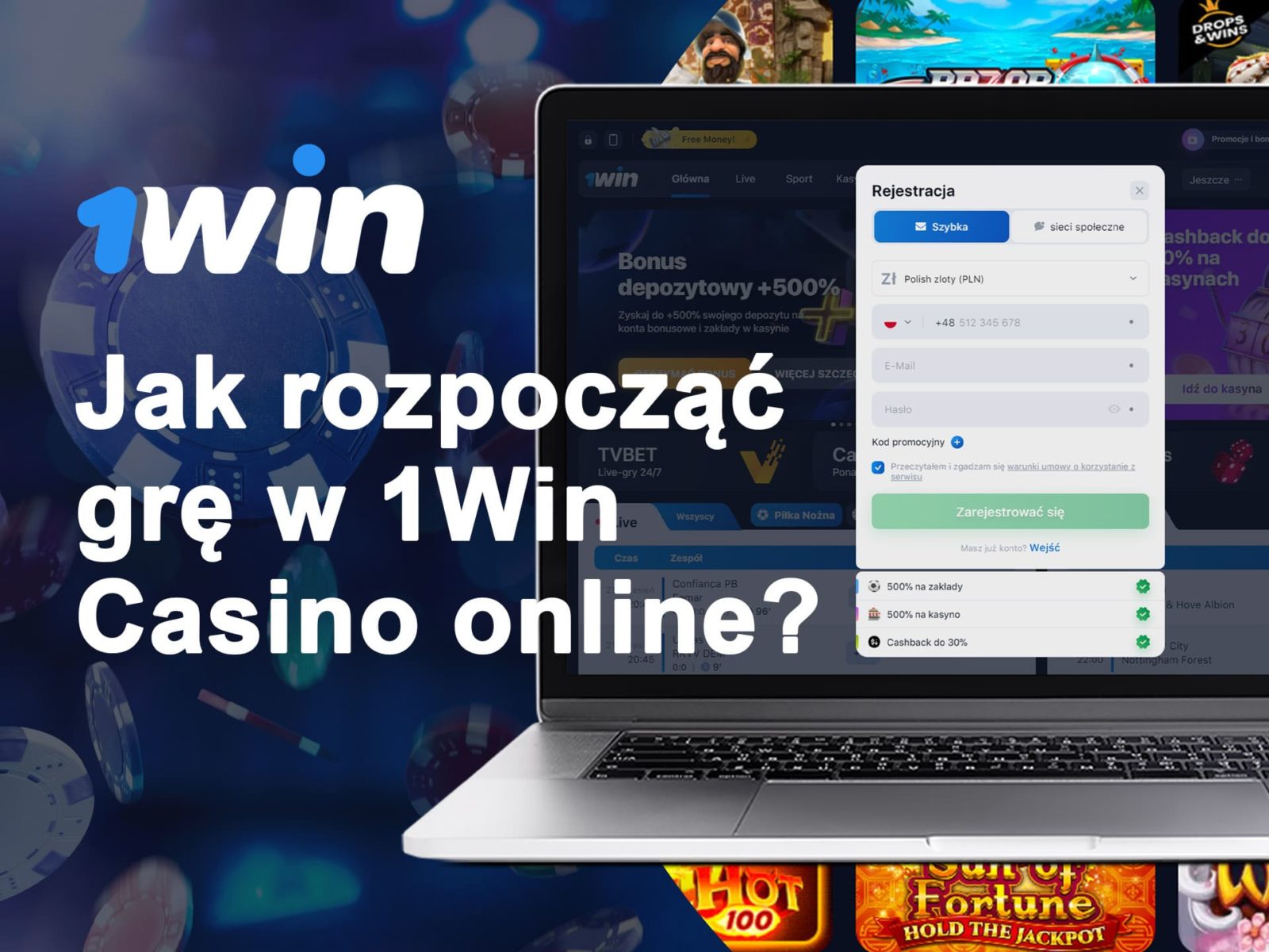 Jak rozpocząć grę w 1Win Casino online